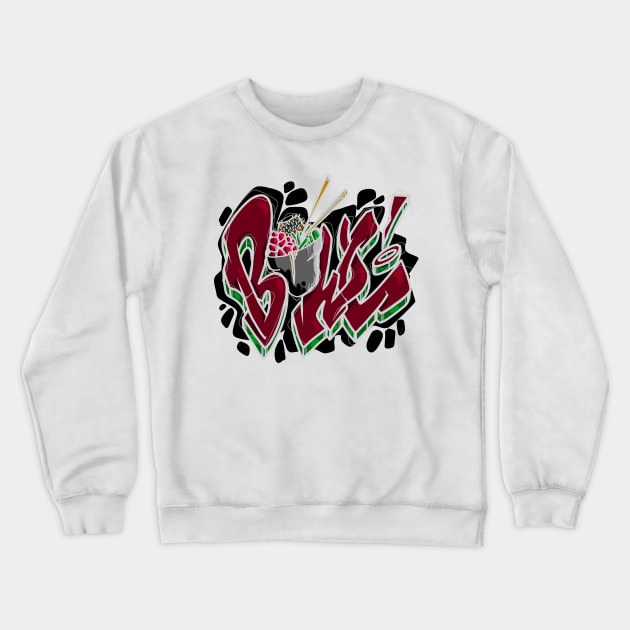 Poke Bowl Crewneck Sweatshirt by Graffitidesigner